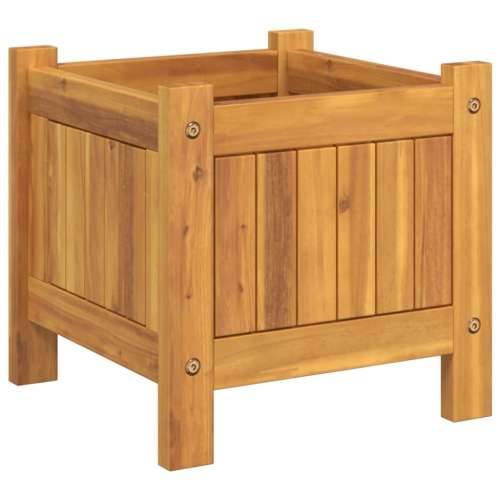 Vrtna sadilica s oblogom 31x31x30 cm od masivnog drva bagrema - 31 x 31 x 30 cm 1 Cijena