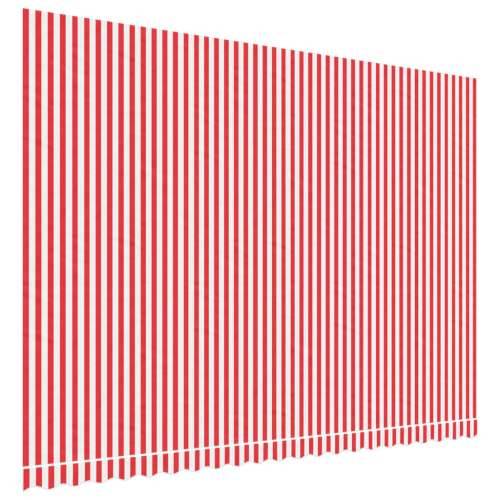 Zamjenska tkanina za tendu crveno-bijela prugasta 5 x 3,5 m Cijena