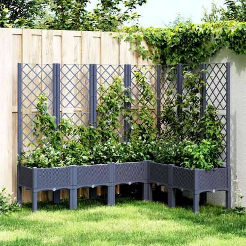 Vrtna sadilica s rešetkom plava siva 160x120x142 cm PP - Plavo-siva 160 x 120 x 142 cm 1 Cijena