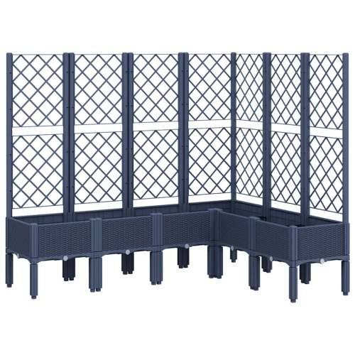 Vrtna sadilica s rešetkom plava siva 160x120x142 cm PP - Plavo-siva 160 x 120 x 142 cm 1 Cijena