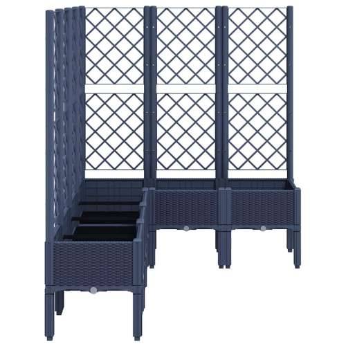 Vrtna sadilica s rešetkom plava siva 160x120x142 cm PP - Plavo-siva 160 x 120 x 142 cm 1 Cijena