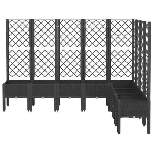 Vrtna sadilica s rešetkom crna 200 x 160 x 142 cm PP - Crna 200 x 160 x 142 cm 1 Cijena