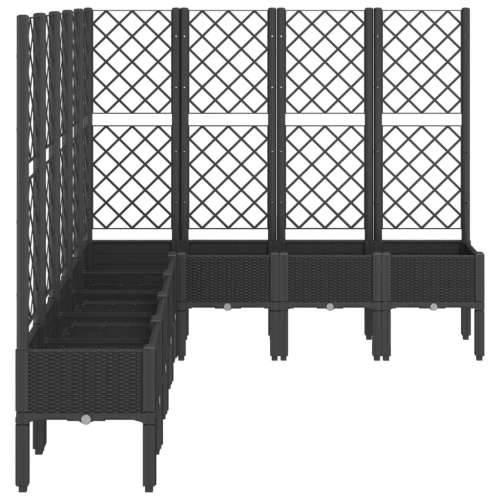 Vrtna sadilica s rešetkom crna 200 x 160 x 142 cm PP - Crna 200 x 160 x 142 cm 1 Cijena