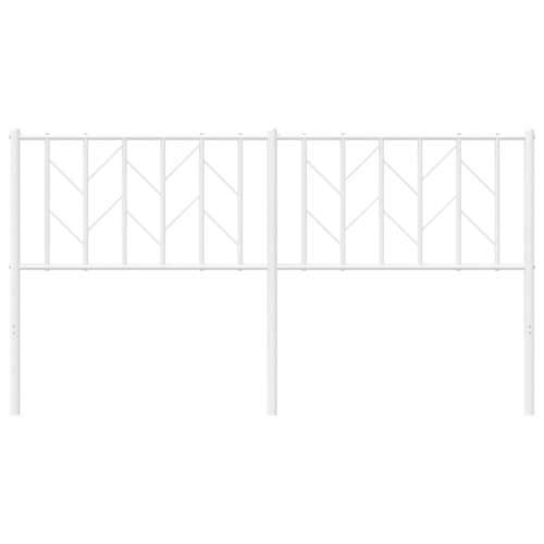 Metalno uzglavlje bijelo 160 cm - Bijela 160 cm 1 Cijena