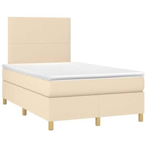 Krevet box spring s madracem krem 120 x 190 cm od tkanine - Krema 120 x 190 cm Gladak dizajn Cijena