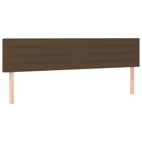 Krevet box spring s madracem tamnosmeđi 120 x 190 cm od tkanine - Tamno smeđa 120 x 190 cm vodoravne pruge Cijena