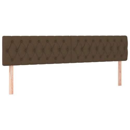 Krevet box spring s madracem tamnosmeđi 120 x 190 cm od tkanine - Tamno smeđa 120 x 190 cm Dizajn s gumbima Cijena