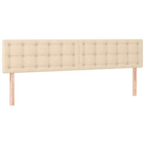 Krevet box spring s madracem krem 120 x 190 cm od tkanine - Krema 120 x 190 cm gumbi Cijena