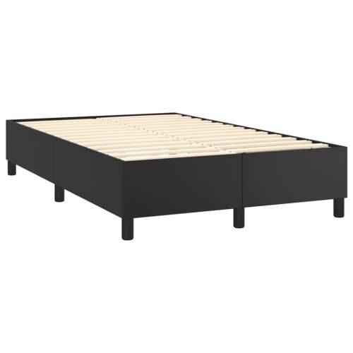 Krevet s oprugama i madracem crni 120x190 cm od umjetne kože - Crna 120 x 190 cm gumbi Cijena