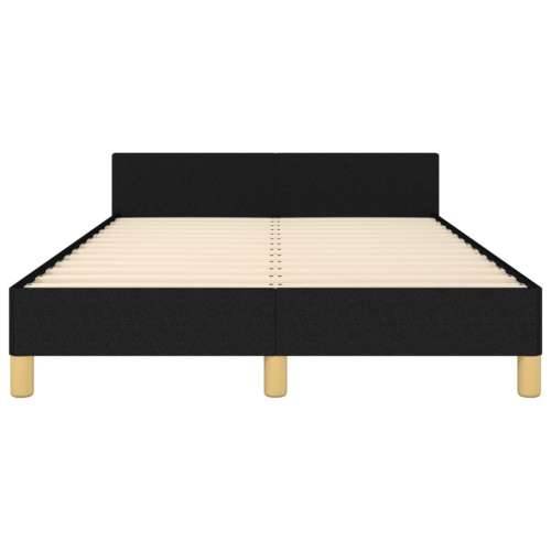 Okvir kreveta bez madraca crni 120x190 cm od tkanine - Crna 120 x 190 cm Blok s kvadratima Cijena