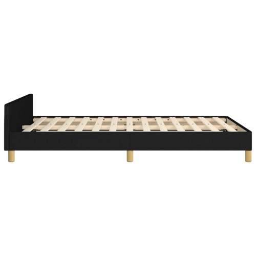 Okvir kreveta bez madraca crni 120x190 cm od tkanine - Crna 120 x 190 cm Blok s kvadratima Cijena
