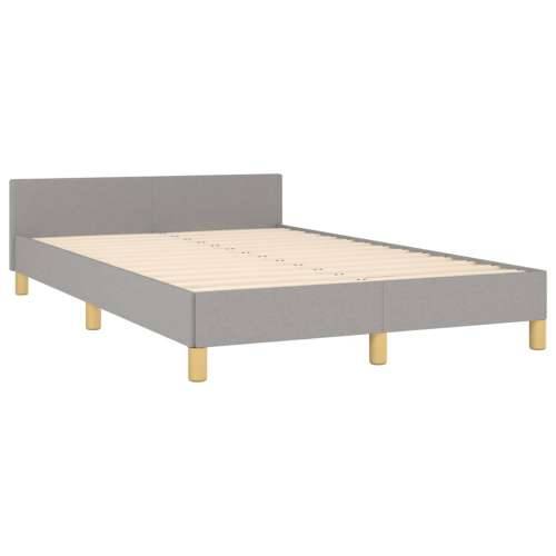 Okvir za krevet bez madraca svjetlosivi 120x190 cm od tkanine - Svjetlosiva 120 x 190 cm vodoravne pruge Cijena