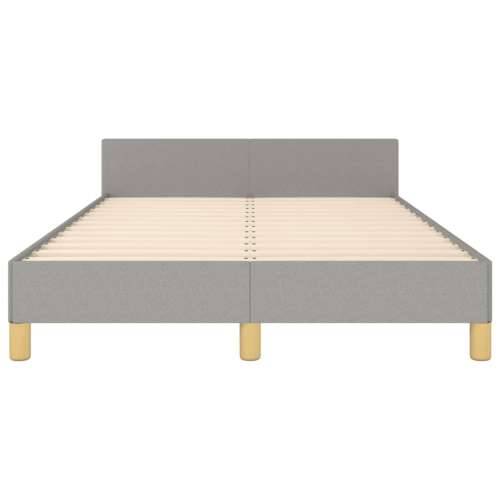 Okvir za krevet bez madraca svjetlosivi 120x190 cm od tkanine - Svjetlosiva 120 x 190 cm vodoravne pruge Cijena