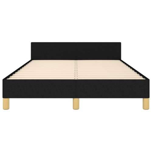 Okvir kreveta bez madraca crni 120x190 cm od tkanine - Crna 120 x 190 cm Okomite pruge Cijena