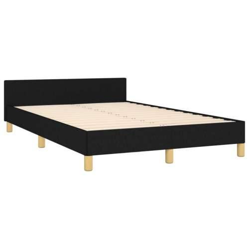 Okvir kreveta bez madraca crni 120x190 cm od tkanine - Crna 120 x 190 cm gumbi Cijena