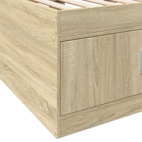 Dnevni krevet s ladicama bez madraca boja hrasta 75x190 cm - sonoma hrast 75 x 190 cm Cijena