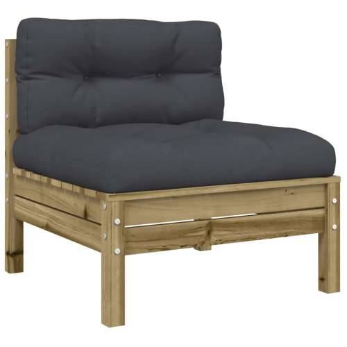 Vrtna garnitura - 9-dijelni set vrtnih sofa s jastucima od impregnirane borovine - Prirodno impregnirano 1 Cijena