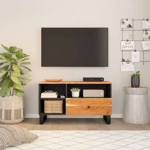 TV ormarić 80 x 33 x 46 cm drvo bagrema i konstruirano drvo - Smeđa 1 Cijena