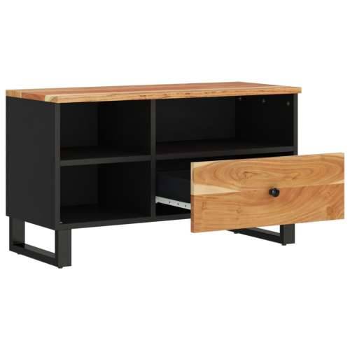 TV ormarić 80 x 33 x 46 cm drvo bagrema i konstruirano drvo - Smeđa 1 Cijena