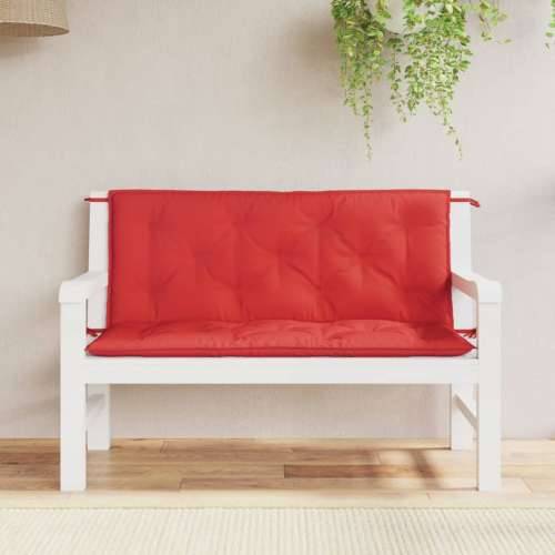 Jastuci za vrtnu klupu 2 kom crvena tkanine Oxford - Crvena 120 x 50 x 7 cm 2 Cijena