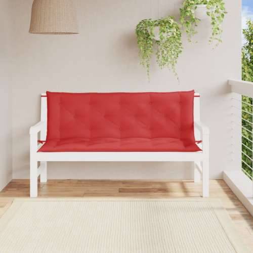 Jastuci za vrtnu klupu 2 kom crvena tkanine Oxford - Crvena 150 x 50 x 7 cm 2 Cijena
