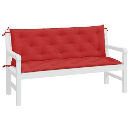 Jastuci za vrtnu klupu 2 kom crvena tkanine Oxford - Crvena 150 x 50 x 7 cm 2 Cijena