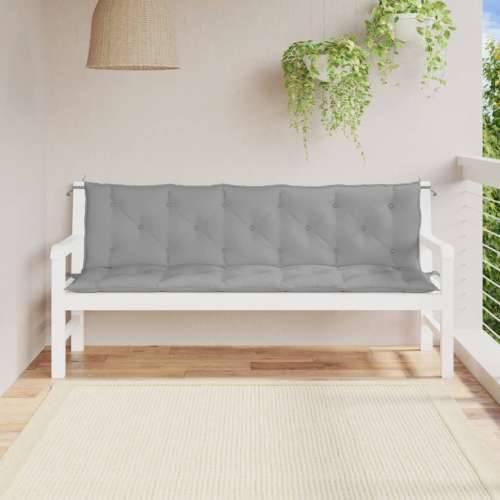 Jastuci za vrtnu klupu 2 kom sivo 180x50x7cm tkanine Oxford - Siva 180 x 50 x 7 cm 2 Cijena