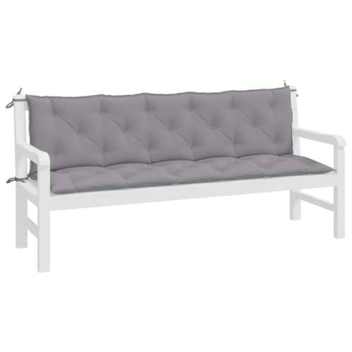 Jastuci za vrtnu klupu 2 kom sivo 180x50x7cm tkanine Oxford - Siva 180 x 50 x 7 cm 2 Cijena
