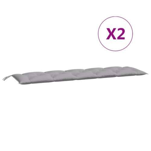Jastuci za vrtnu klupu 2 kom sivo 180x50x7cm tkanine Oxford - Siva 180 x 50 x 7 cm 2 Cijena