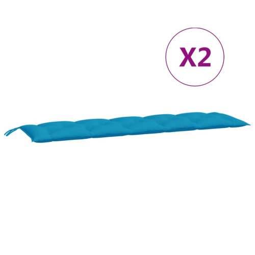 Jastuci za vrtnu klupu 2 kom svjetloplava od tkanine Oxford - Svijetlo plava 180 x 50 x 7 cm 2 Cijena