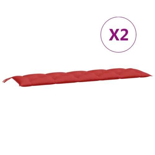 Jastuci za vrtnu klupu 2 kom crvena 180x50x7cm tkanine Oxford - Crvena 180 x 50 x 7 cm 2 Cijena