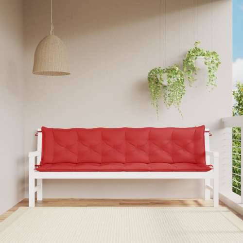 Jastuci za vrtnu klupu 2 kom crvena 200x50x7cm tkanine Oxford - Crvena 200 x 50 x 7 cm 2 Cijena