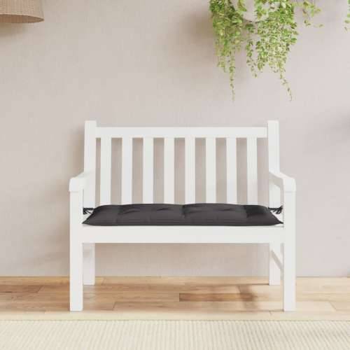 Jastuk za vrtnu klupu crni 110 x 50 x 7 cm od tkanine Oxford - Crna 1 Cijena
