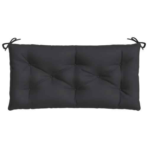 Jastuk za vrtnu klupu crni 110 x 50 x 7 cm od tkanine Oxford - Crna 1 Cijena