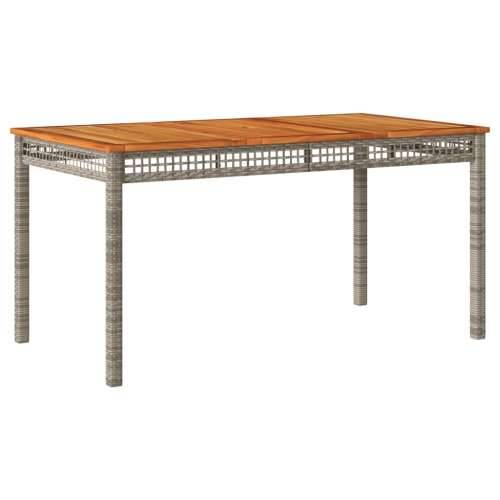 Vrtni stol sivi 140 x 80 x 75 cm od poliratana i drva bagrema - Siva i smeđa 140 x 80 x 75 cm 1 Cijena