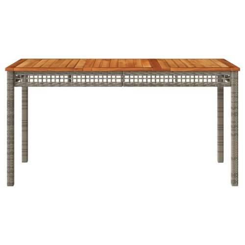 Vrtni stol sivi 140 x 80 x 75 cm od poliratana i drva bagrema - Siva i smeđa 140 x 80 x 75 cm 1 Cijena