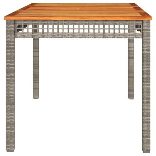 Vrtni stol sivi 140 x 80 x 75 cm od poliratana i drva bagrema - Siva i smeđa 140 x 80 x 75 cm 1 Cijena