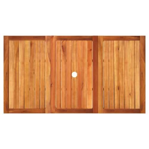 Vrtni stol sivi 140 x 80 x 75 cm od poliratana i drva bagrema - Siva i smeđa 140 x 80 x 75 cm 1 Cijena