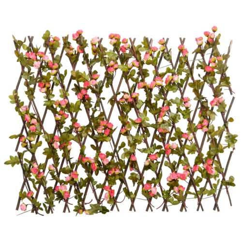  Proširiva rešetka od umjetnog bršljana roza 180 x 60 cm Cijena
