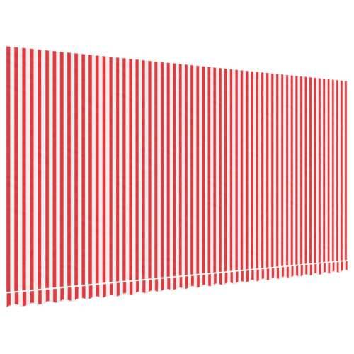 Zamjenska tkanina za tendu crveno-bijela prugasta 6 x 3 m Cijena