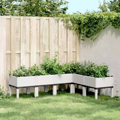 Vrtna sadilica s nogama bijela 160 x 120 x 42 cm PP - Bijela 160 x 120 x 42 cm 1 Cijena