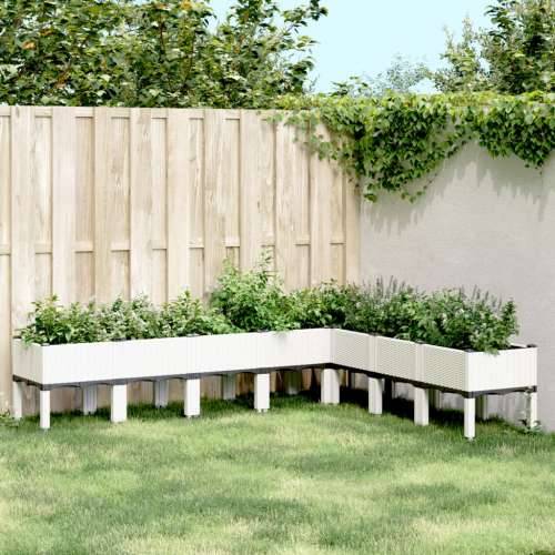 Vrtna sadilica s nogama bijela 200 x 160 x 42 cm PP - Bijela 200 x 160 x 42 cm 1 Cijena