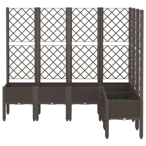 Vrtna sadilica s rešetkom smeđa 160 x 120 x 142 cm PP - Smeđa 160 x 120 x 142 cm 1 Cijena