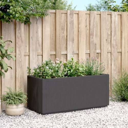 Vrtna sadilica tamnosiva 80x36x35 cm PP - Tamno siva 1 Cijena