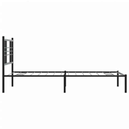 Metalni okvir za krevet s uzglavljem crni 100x190 cm - Crna 100 x 190 cm s uzglavljem Cijena