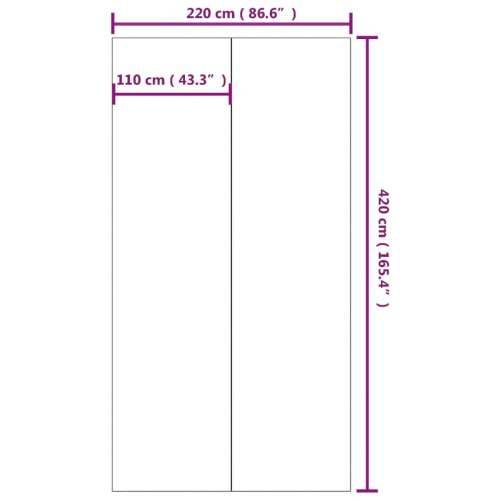 Platno za tlo ispod bazena svjetlosivo 420x220 cm poliesterska - 420 x 220 cm 1 Cijena