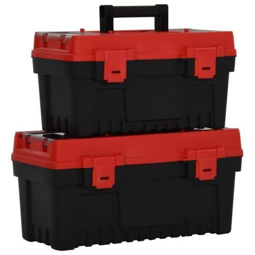 2-dijelni set kutija za alat crno-crveni od polipropilena Cijena