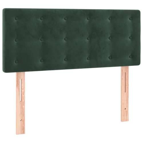 Krevet s oprugama i madracem LED tamnozelenim 120x190 cm baršun - Tamnozelena 120 x 190 cm gumbi Cijena