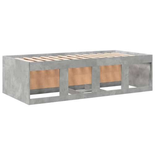 Dnevni krevet s ladicama bez madraca siva boja betona 75x190 cm - Beton siva 75 x 190 cm Cijena