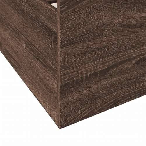 Okvir kreveta s ladicama boja smeđeg hrasta 140x190 cm - Smeđi hrast 140 x 190 cm Cijena